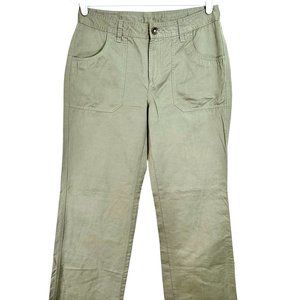 Life Is Good Green Chino Straight Leg Pants Women's 8